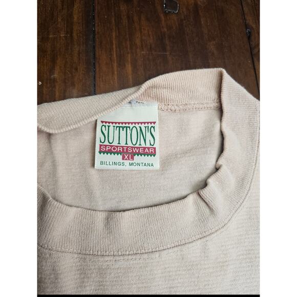 VINTAGE 90'S SINGLE STITCH WOLF/NATURE T‎ SHIRT XL - Picture 7 of 8